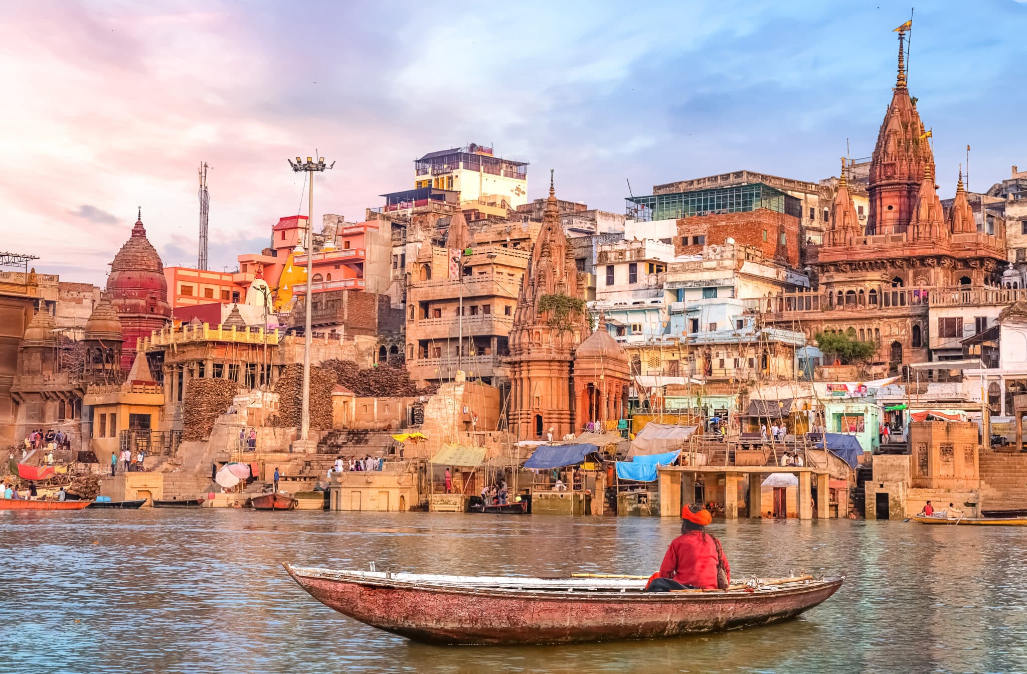 Architecture de Varanasi en Inde