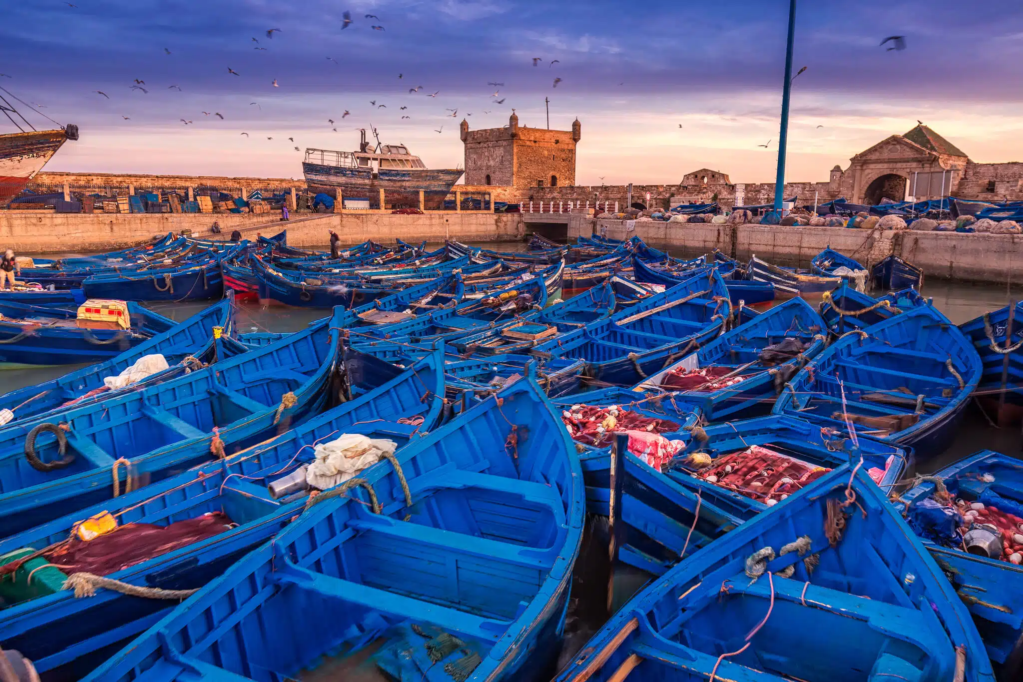 Port d'Essaouira au Maroc